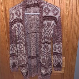 Maroon cardigan